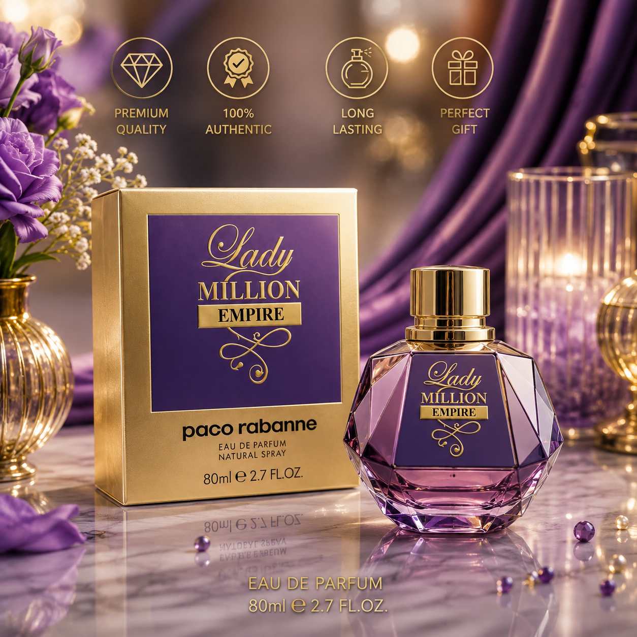 Paco Rabanne Lady Million Empire Eau de Parfum EDP Spray 2.7 fl oz / 80 ml