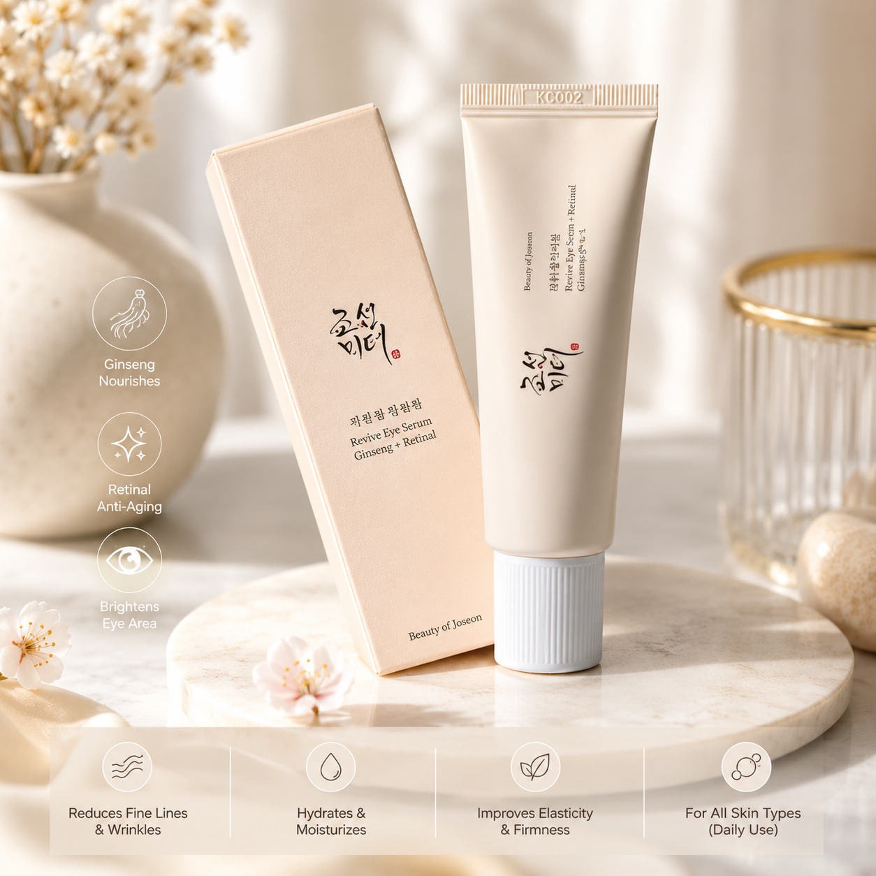 Beauty of Joseon Revive Eye Serum Ginseng + Retinal 30ml / 1.01 fl oz Anti-Wrinkle Eye Cream