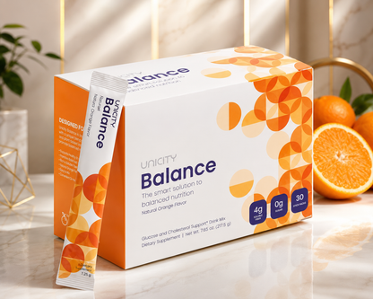 Unicity Balance Orange Flavor Dietary Supplement Drink Mix | 30 Stick Packs | 7.65 oz (217 g)