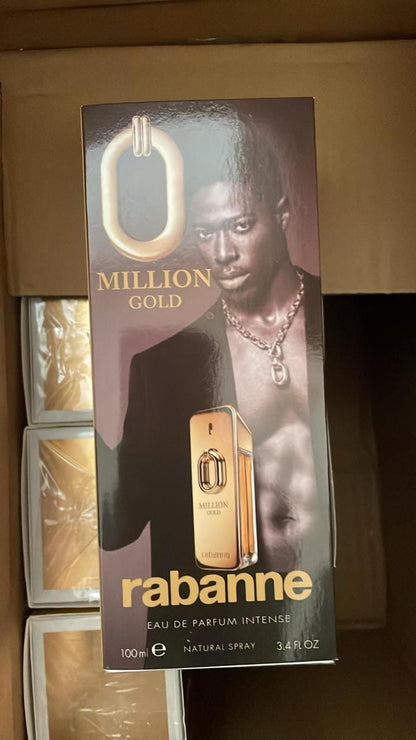 Rabanne Million Gold Eau de Parfum Intense Spray for Men 3.4 oz / 100ml