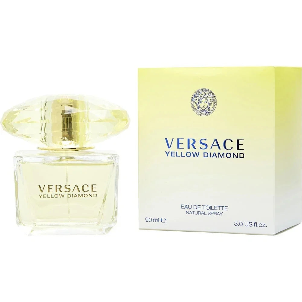 Versace Yellow Diamond Eau de Toilette Spray 3 oz / 90ml for Women – Luxury Fragrance