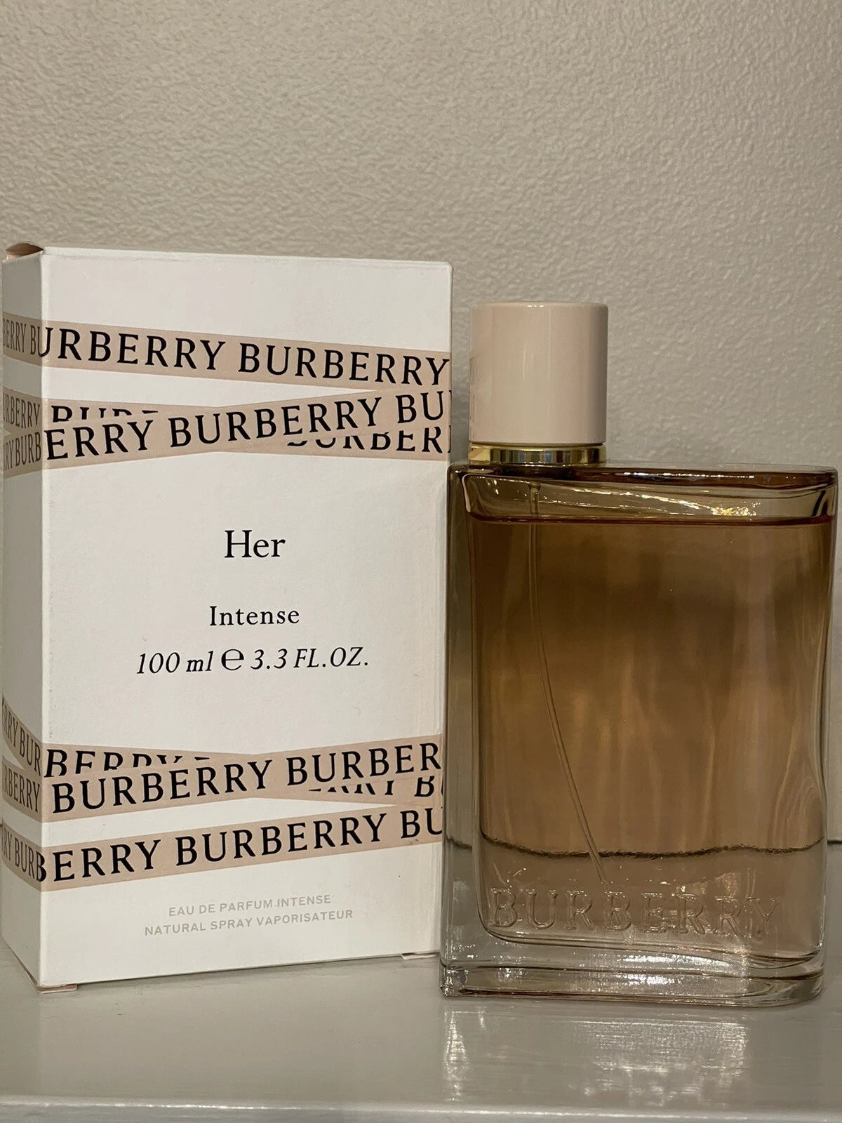 Burberry Her Intense Eau De Parfum Spray for Women 3.3 oz / 100ml